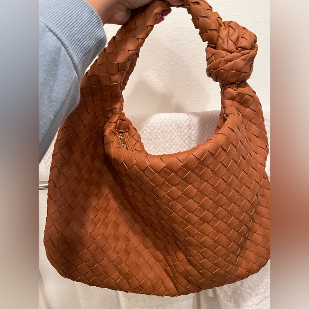 Cognac Knotted Bag